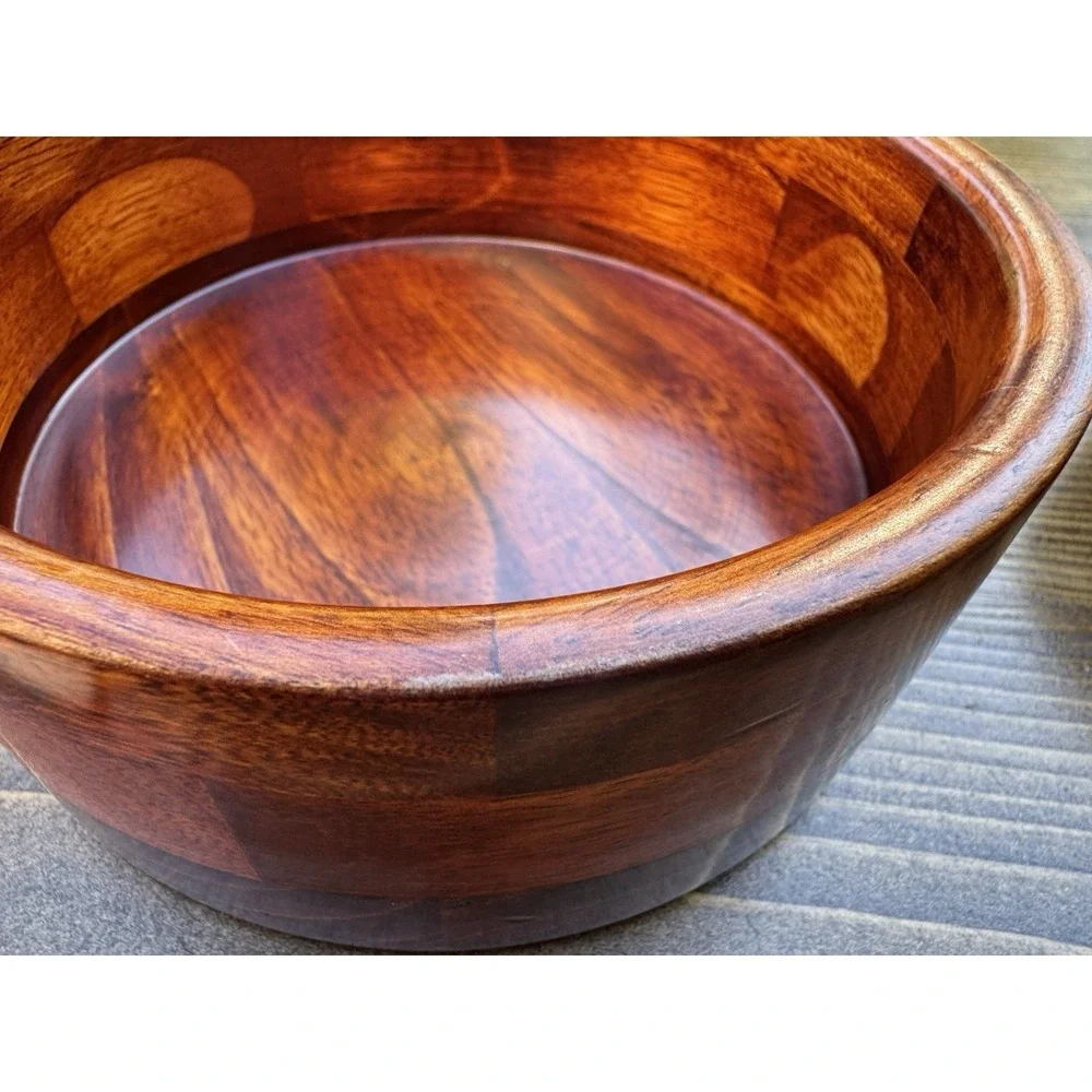 Set‎ of 4 Wood Salad Bowls 6